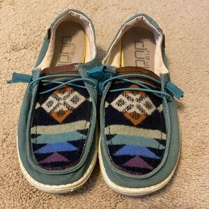 Custom Hey Dudes with Pendelton